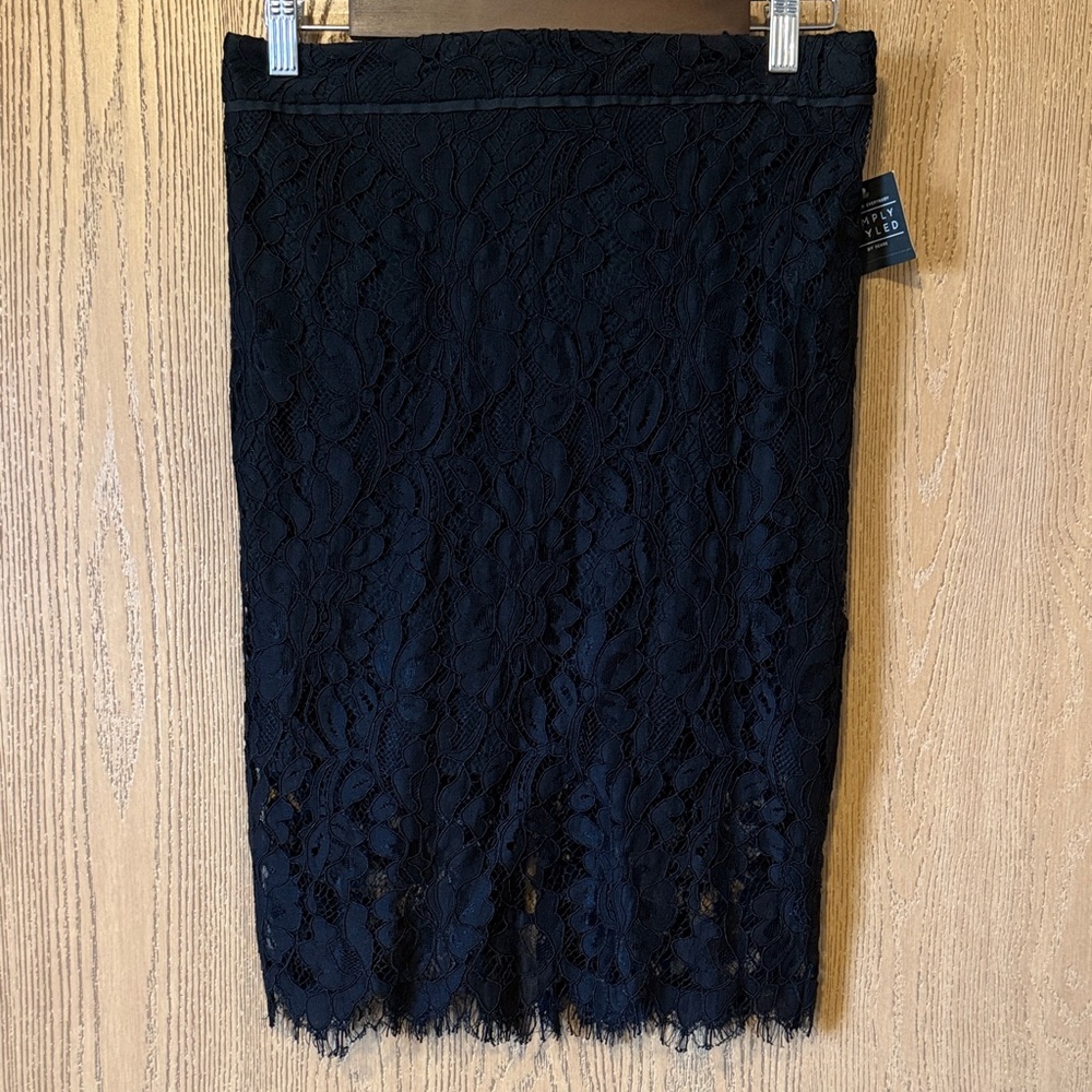 Elegant Black Lace Skirt